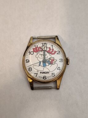 Vintage 1970s Hawaiian Punch "Punchy" Mascot Character Watch – RUNS GREAT!